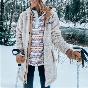 Patagonia Dusty Mesa Sherpa Parka/Fleece Hoodie, natural, xl